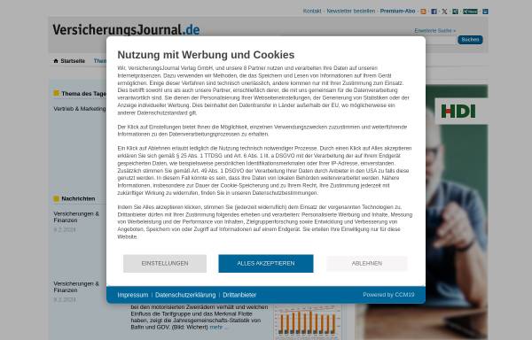 Vorschau von www.versicherungsjournal.de, VersicherungsJournal