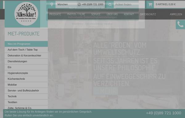 Vorschau von www.allesklar-verleih.com, Alles klar! Verwaltungs AG