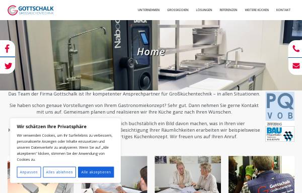 Vorschau von gottschalkgmbh.de, Gottschalk GmbH Großküchentechnik