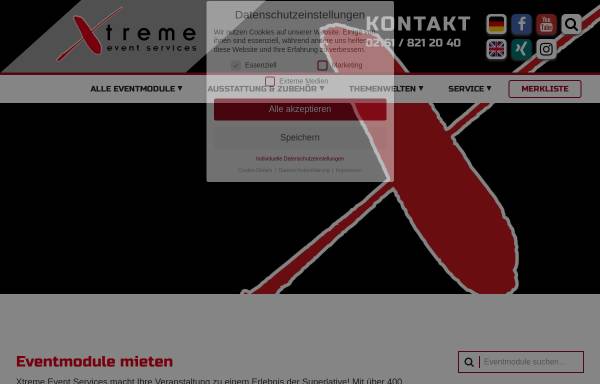 Vorschau von www.xtreme-events.de, Xtreme event services e.K.