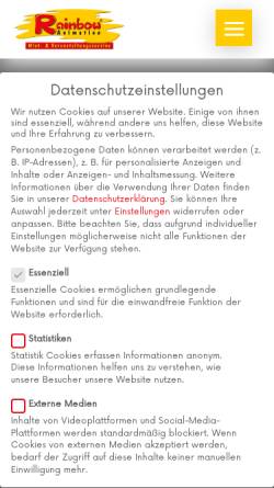 Vorschau der mobilen Webseite wichtige-dinge.de, Rainbow Animation Miet- und Veranstaltungsservice