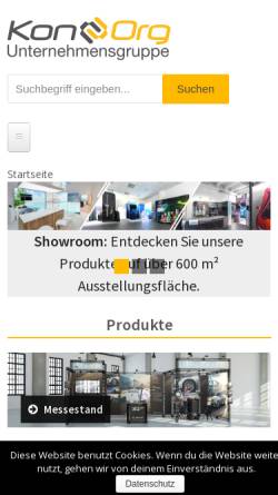 Vorschau der mobilen Webseite www.display-discount.biz, KonOrg Unternehmensgruppe