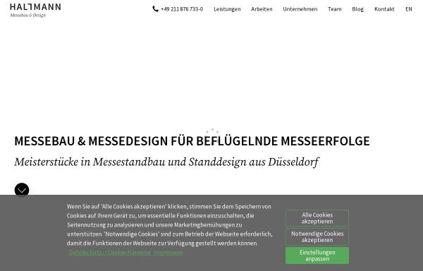 Vorschau von www.hallmann-messebau.de, Hallmann Messebau-Gesellschaft mbH & Co. KG