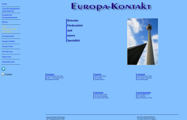 Vorschau von www.europa-kontakt.de, Europa-Kontakt Informations- und Verlagsgesellschaft mbH