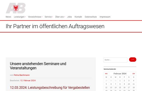 Vorschau von www.abst-brandenburg.de, Auftragsberatungsstellen Deutschland