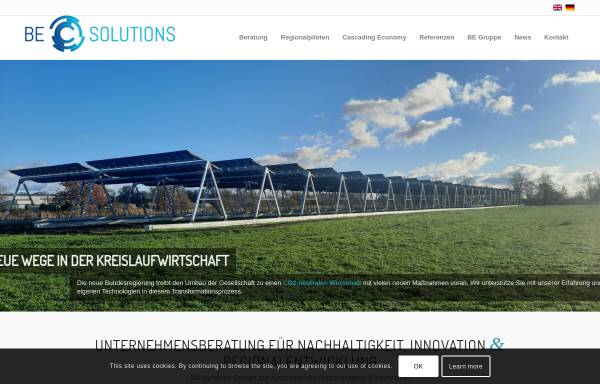 Vorschau von www.besolutions.gmbh, Blue Economy Solutions GmbH