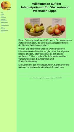 Vorschau der mobilen Webseite www.apfelsorten-owl.de, Apfelsorten OWL