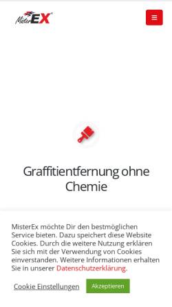 Vorschau der mobilen Webseite www.mister-ex.de, Exuweg Sales & Services GmbH