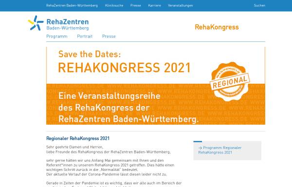 Vorschau von rehakongress.de, Rehakongress