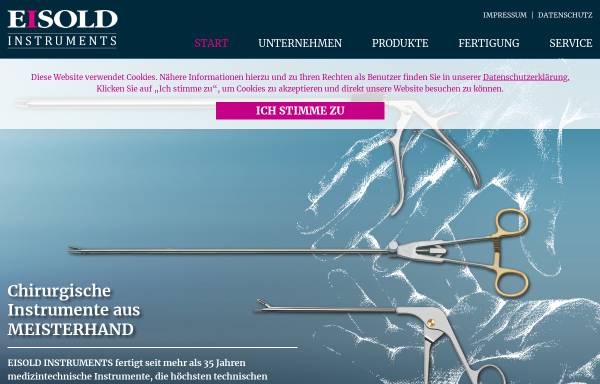 Vorschau von www.eisold-instruments.de, Eisold Intruments