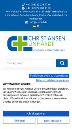 Vorschau der mobilen Webseite shop.christiansen-linhardt.de, Christiansen und Linhardt