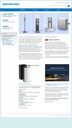 Vorschau der mobilen Webseite www.gelzenritter.de, Gelzenleuchter GmbH