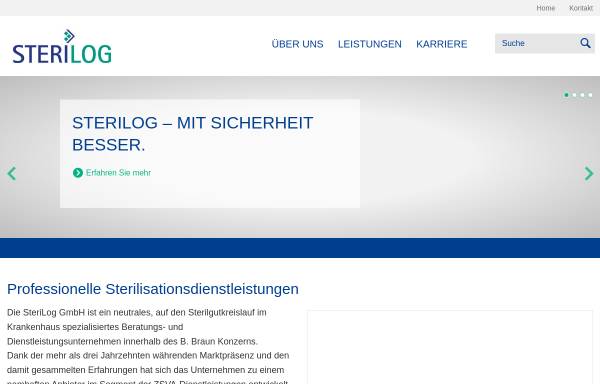 Vorschau von www.sterilog.de, SteriLog GmbH