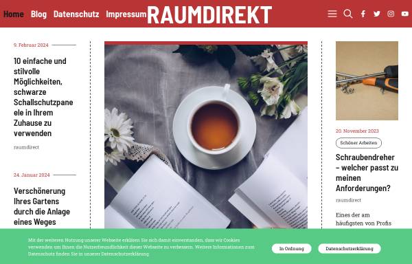 Vorschau von www.raumdirekt.com, Raumdirekt Querform.at - Projekte & Design OG