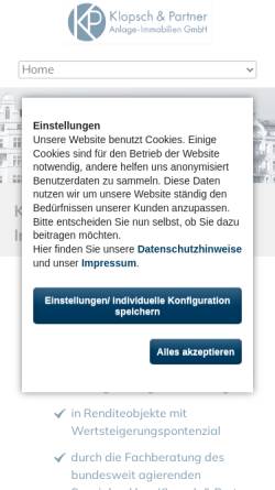 Vorschau der mobilen Webseite www.deutsche-anlage-immobilien.com, Daib - Deutsche Anlage-Immobilien Börse