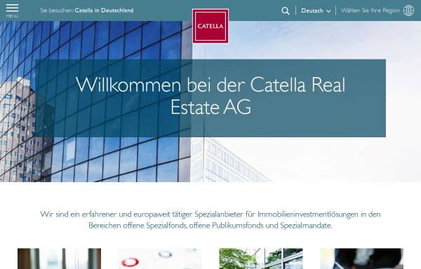 Vorschau von www.catella-realestate.de, Catella Real Estate AG