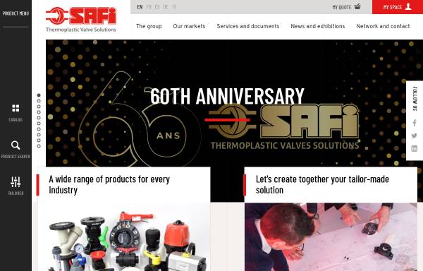 Vorschau von www.safi-valves.com, SAFI SAS
