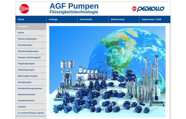 Vorschau von www.agf-pumpen.de, AGF Pumpen und Flüssigkeitstechnologie GmbH