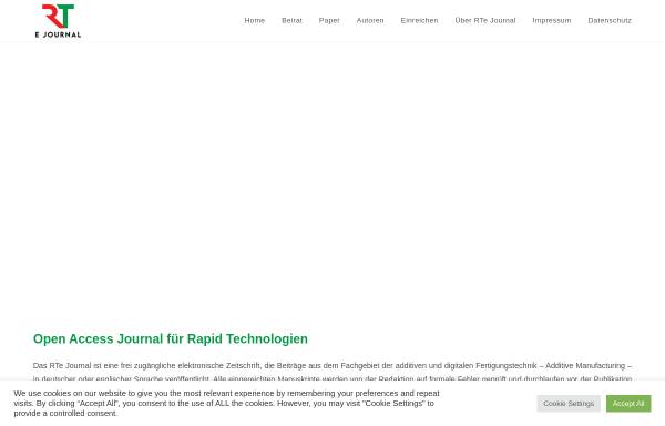 Vorschau von www.rtejournal.de, Forum Rapid Technologien - Hochschulbibliothekszentrum NRW