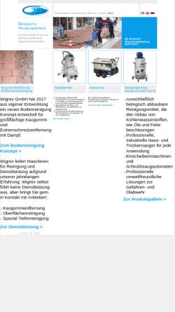 Vorschau der mobilen Webseite www.wigrex.de, Wigrex GmbH ECOcleansers