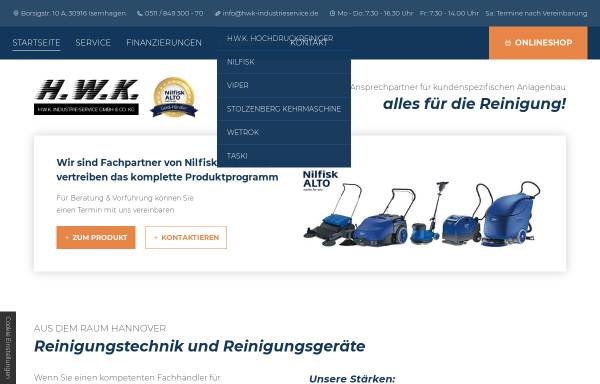 Vorschau von www.hwk-industrieservice.de, H.W.K. Industrie-Service GmbH & Co. KG