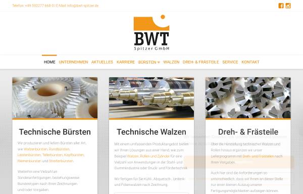 Vorschau von bwt-spitzer.de, BWT Spitzer GmbH