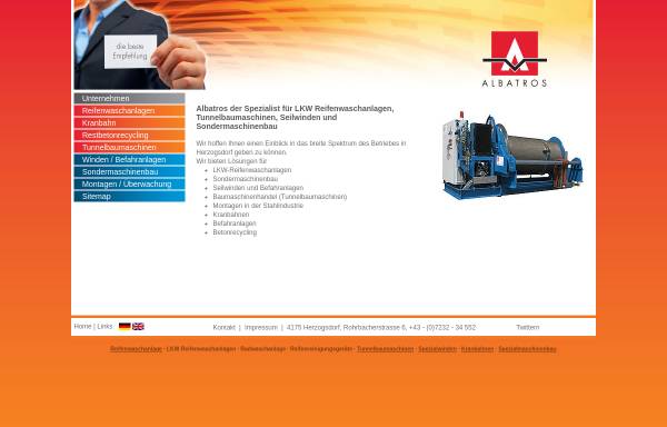 Vorschau von www.alba.at, Albatros Engineering GmbH