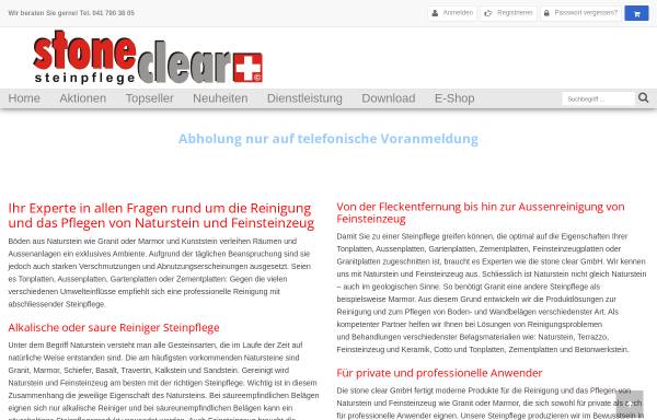 Vorschau von www.stoneclear.ch, Stone Clean GmbH