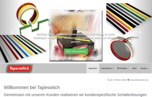 Vorschau von www.tapeswitch.de, Tapeswitch GmbH