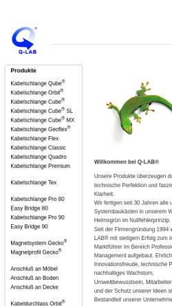Vorschau der mobilen Webseite www.kabelorganisation.com, Q-LAB - Dipl. Ing. Maximilian Rüttiger