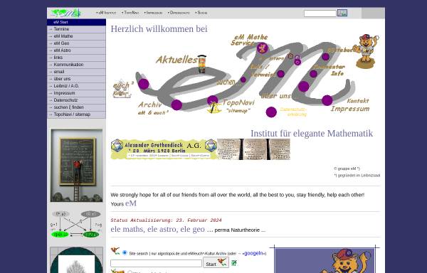 Vorschau von www.algrotopoi.de, Institut für elegante Mathematik