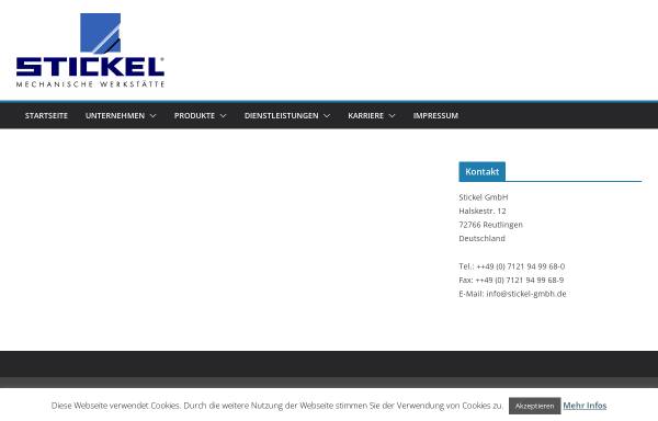 Vorschau von www.stickel-gmbh.de, Stickel GmbH