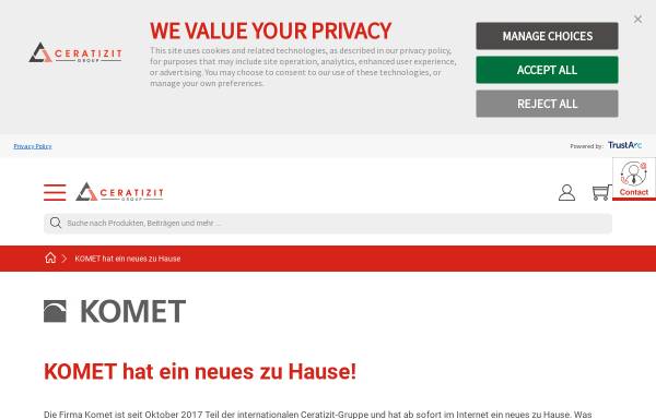 Vorschau von www.kometgroup.com, KOMET Group GmbH