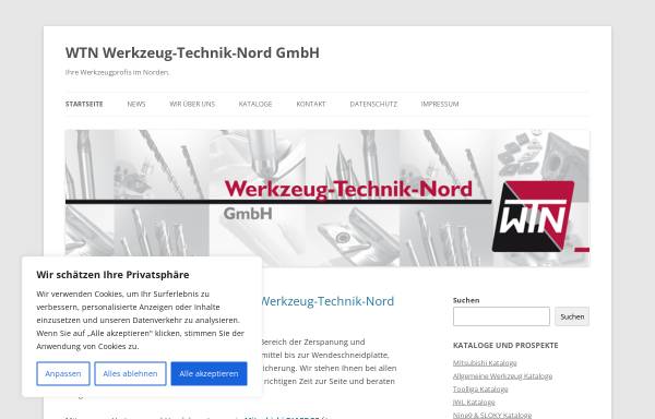 Vorschau von www.wtn-gmbh.de, WTN Werkzeug-Technik-Nord GmbH