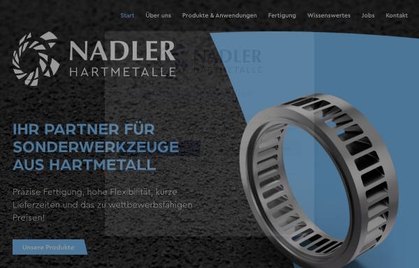 Vorschau von www.nadler-hartmetalle.com, Nadler Hartmetalle GmbH