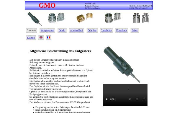 Vorschau von www.gmo-entgrater.de, GMO Gottfried Mattes