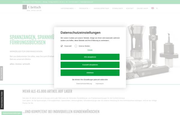Vorschau von f-britsch.com, Friedrich Britsch GmbH & Co. KG