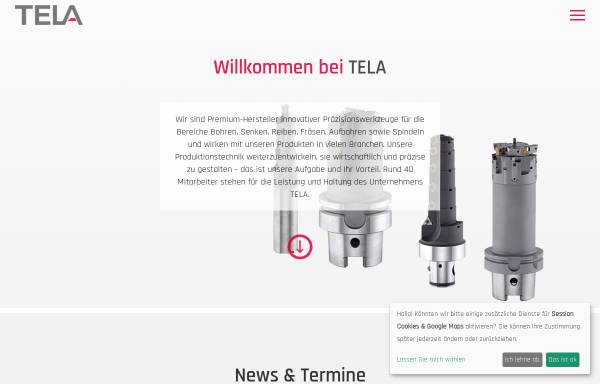 Vorschau von tela-horb.de, Tela Präzisionswerkzeuge GmbH