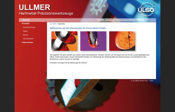 Vorschau von www.ulso.de, Ullmer Hartmetall Präzisionswerkzeuge