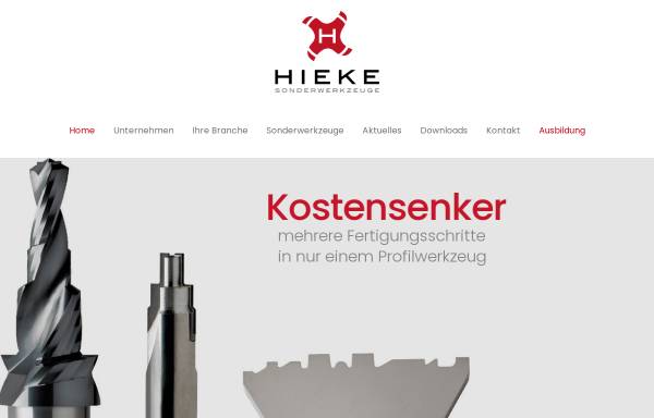 Vorschau von www.hieke-sonderwerkzeuge.com, HIEKE Sonderwerkzeuge GmbH & Co. KG