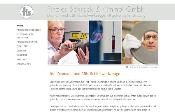 Vorschau von www.diamant-cbn-werkzeuge.de, Finzler, Schrock & Kimmel GmbH