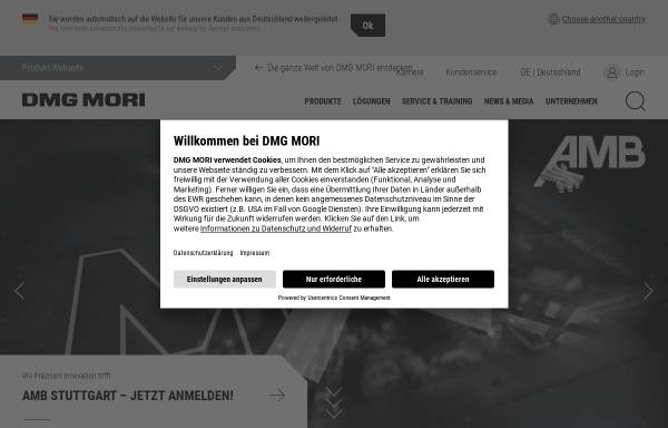 Vorschau von www.dmgmori.com, DMG Mori AG