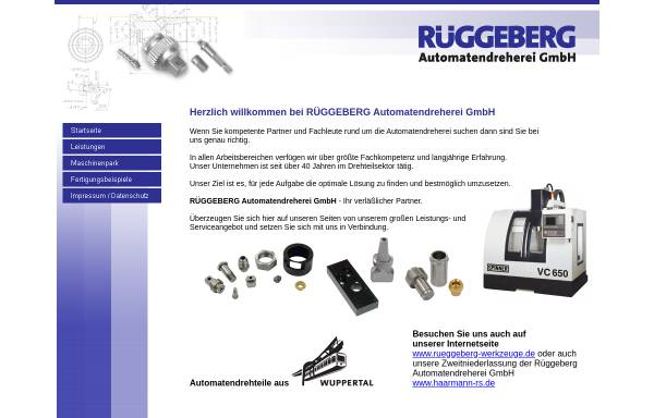Vorschau von www.rueggeberg-drehteile.de, RÜGGEBERG Automatendreherei GmbH