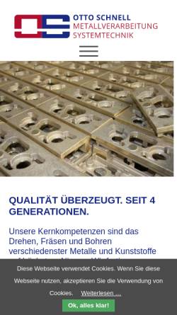 Vorschau der mobilen Webseite otto-schnell.de, Otto Schnell GmbH & Co. KG