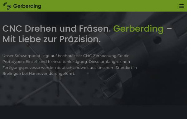 Vorschau von www.gerberding-gmbh.de, Gerberding GmbH & Co. KG