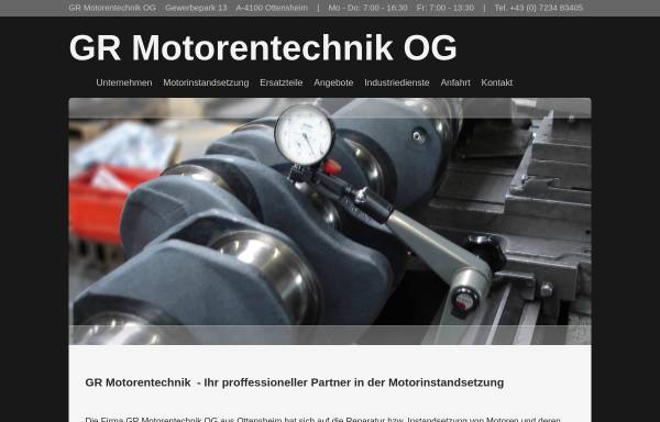 Vorschau von www.gr-motorentechnik.at, G&R Motorentechnik KG