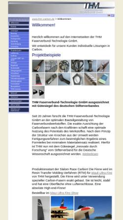 Vorschau der mobilen Webseite thm-carbon.de, THM Faserverbund-Technologie GmbH