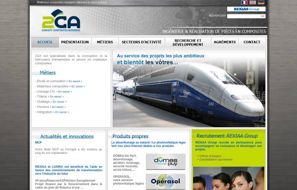 Vorschau von www.2ca.fr, 2CA - Concept Composites Auvergne