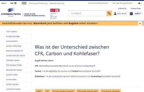Vorschau von carbon-team.de, CTG Carbon Team Germany GmbH