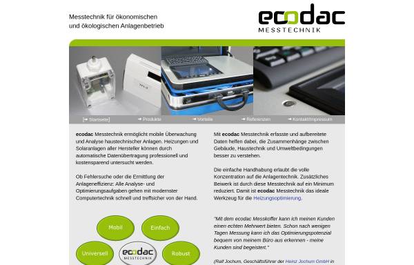 Vorschau von www.ecodac.de, Ecodac Messtechnik